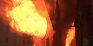 NYC church fire