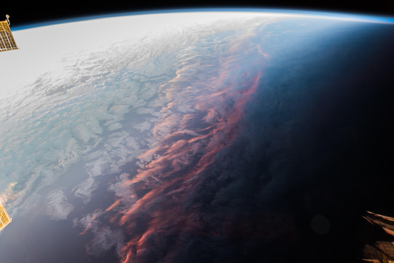 Sunset from space