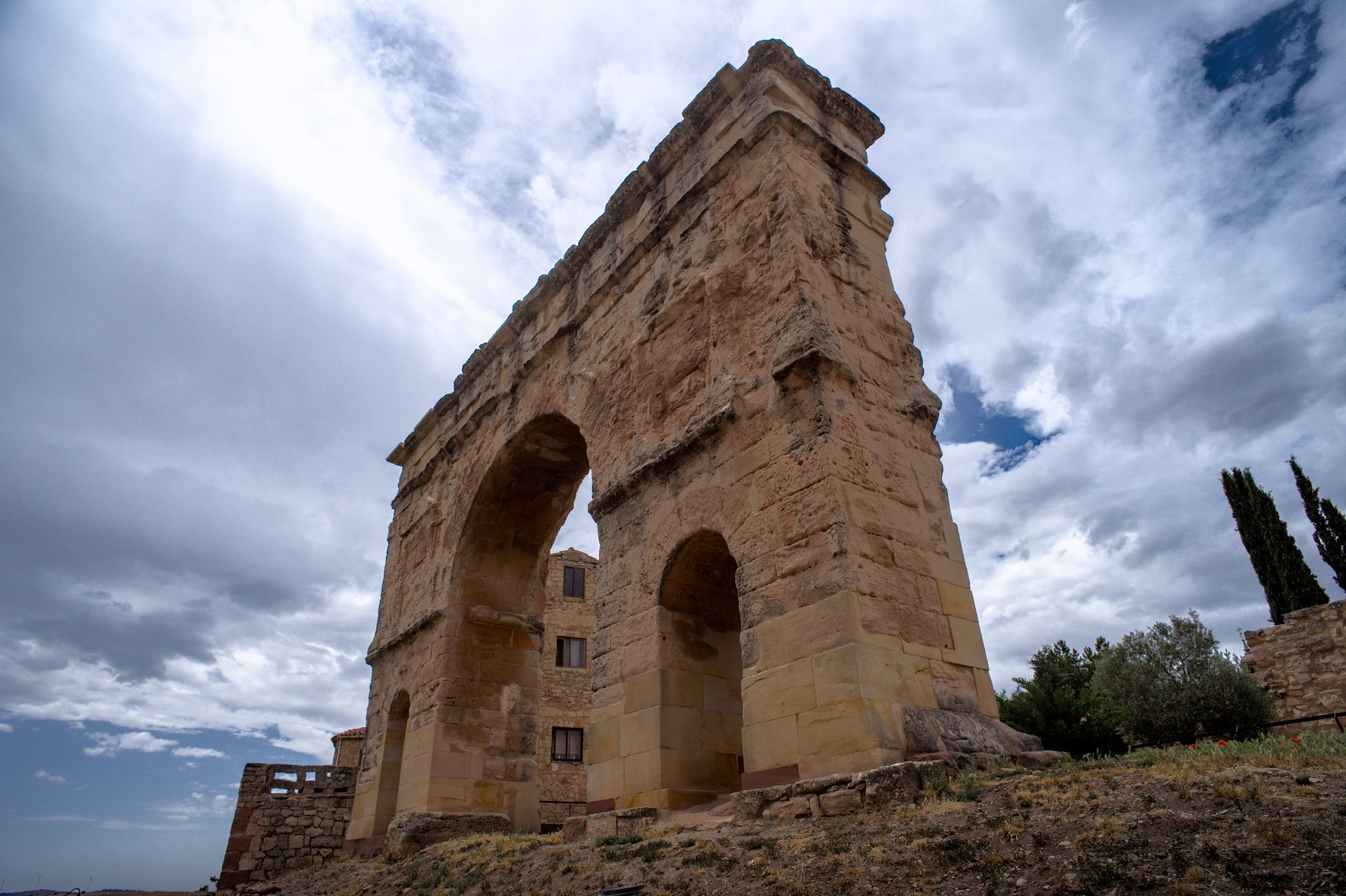 The Roman Arch, at Medinaceli in Spain