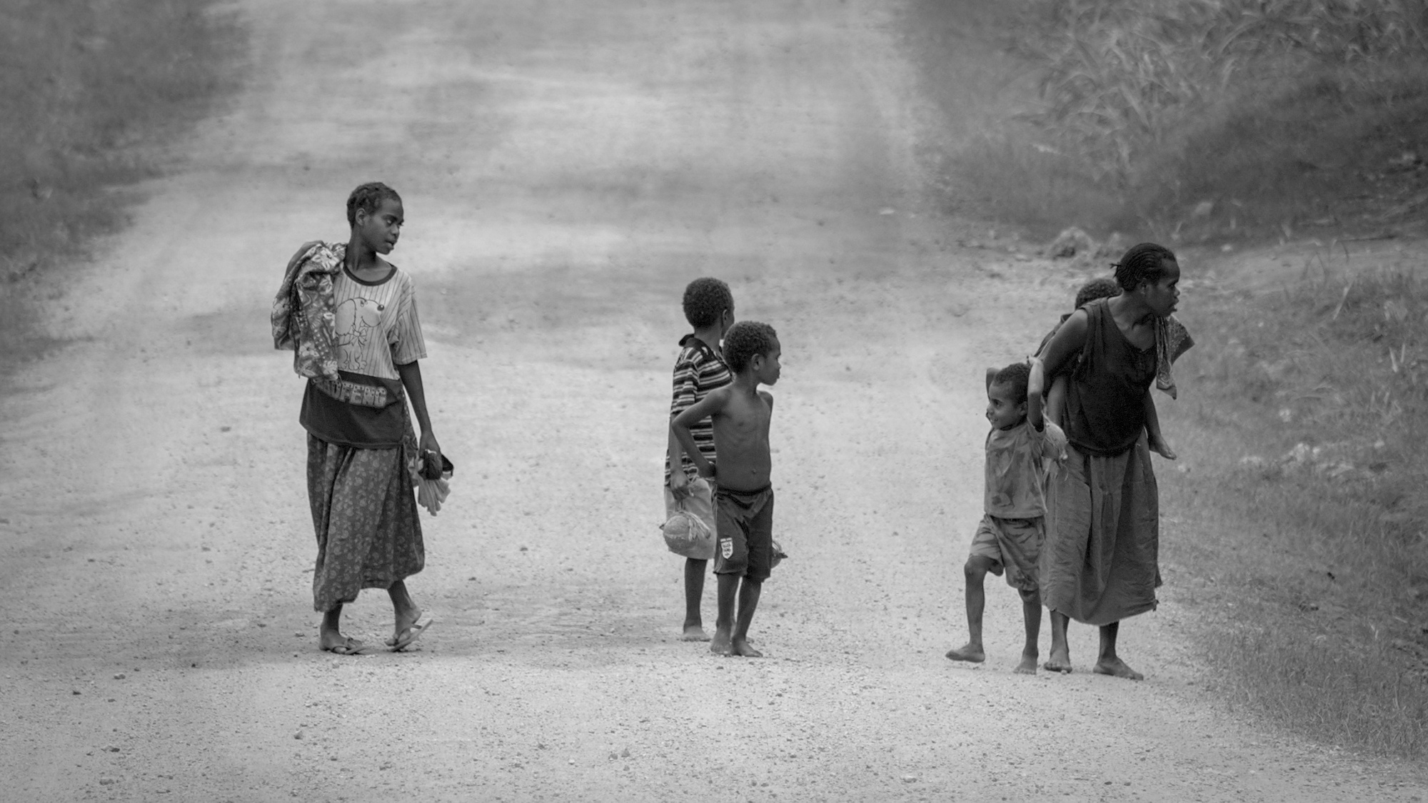 Locals on the island of Tanna