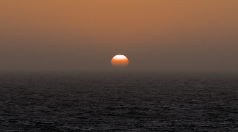 Sol, as seen from the Tasman Sea