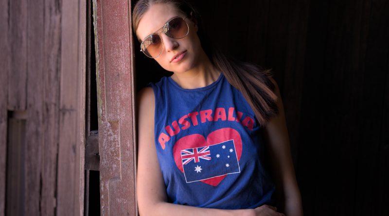 Teigan, during our Australia Day-themed shoot
